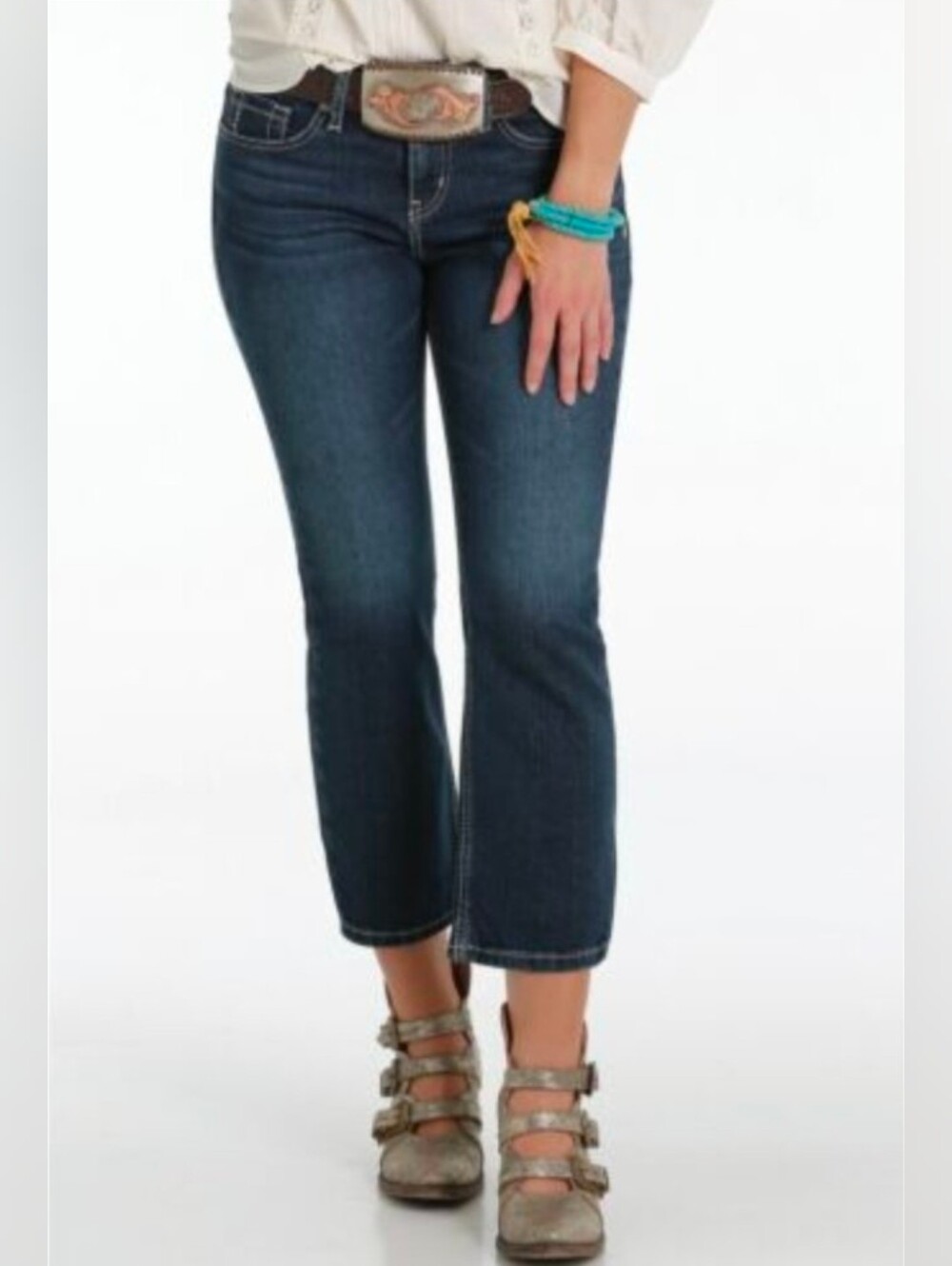Cruel Denim Hannah Moderate Rise Crop  Jeans NEW